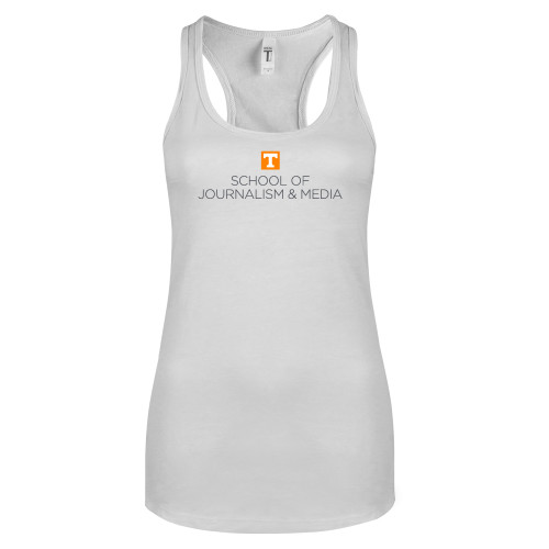  Next Level Racerback Tank White - UT Knoxville School of Journalism and Media