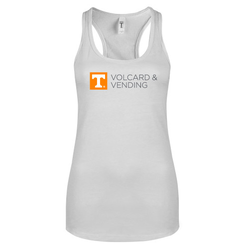  Next Level Racerback Tank White - Volcard and Vending