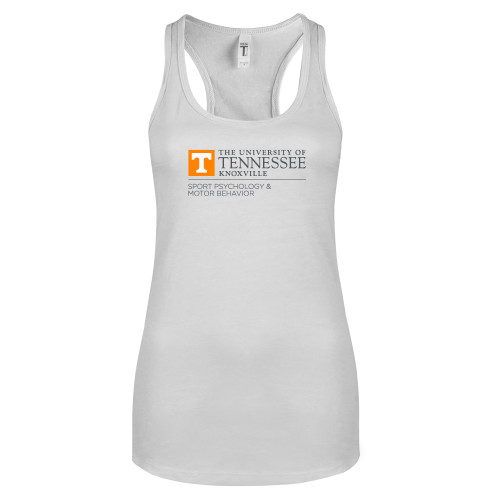  Next Level Racerback Tank White - UT Knoxville Sport Psychology & Motor Bahavior