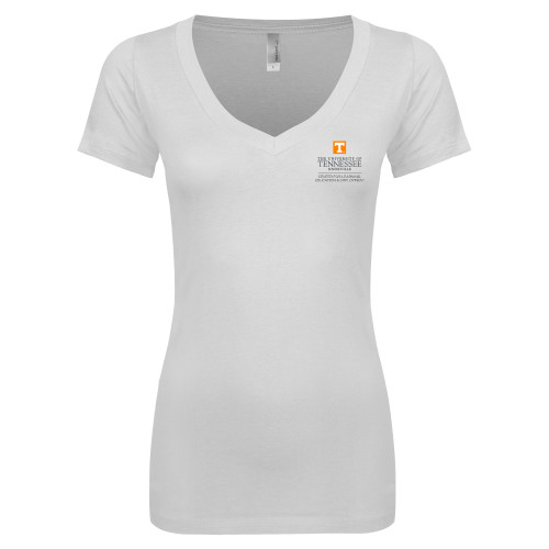  Next Level Womens White Ideal V Tee - Center for Learning  Education & Employment