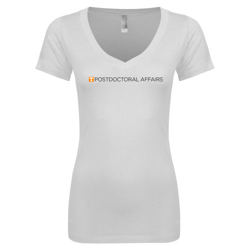  Next Level Womens White Ideal V Tee - Postdoctoral Affairs