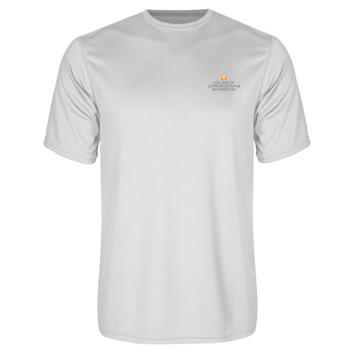  White Performance Tee - College of Communication and Information