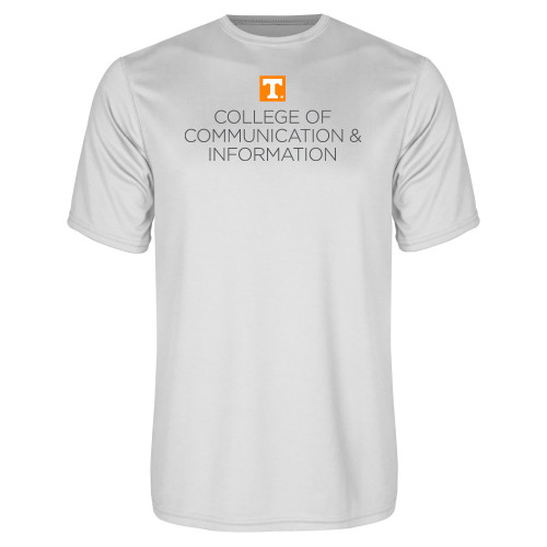  White Performance Tee - College of Communication and Information