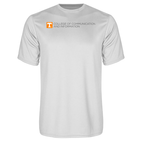  White Performance Tee - College of Communication and Information