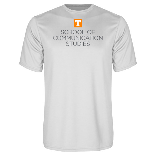  White Performance Tee - School of Communication Studies
