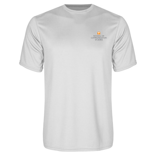  White Performance Tee - School of Communication Studies