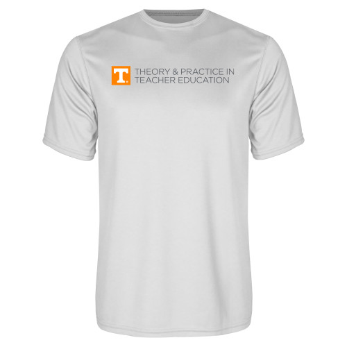  White Performance Tee - Theory and Practice in Teacher Education - UTK