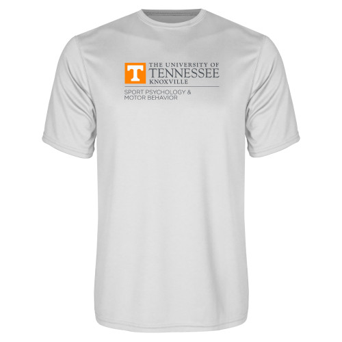  White Performance Tee - UT Knoxville Sport Psychology & Motor Bahavior