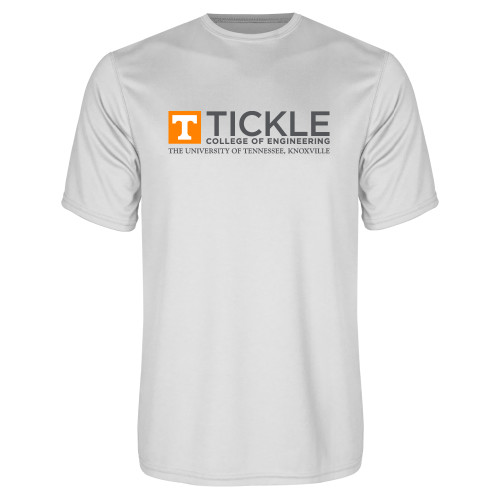  White Performance Tee - TICKLE College of Engineering