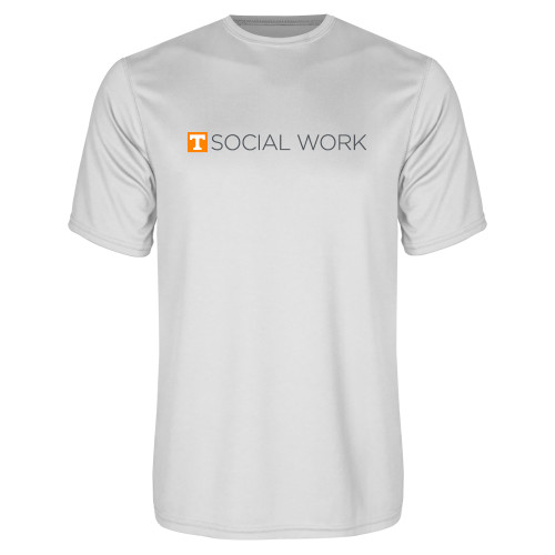  White Performance Tee - Social Work