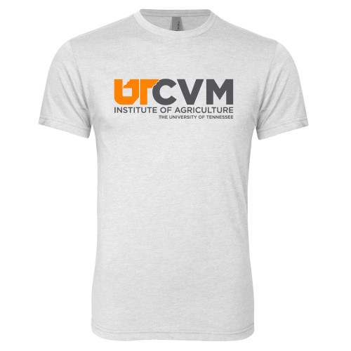  Next Level Heather White Triblend Tee - College of Veterinary Medicine