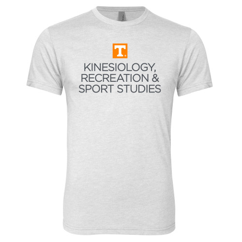  Next Level Heather White Triblend Tee - Kinesiology Recreation and Sport Studies