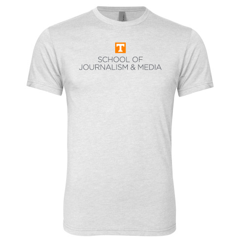  Next Level Heather White Triblend Tee - UT Knoxville School of Journalism and Media