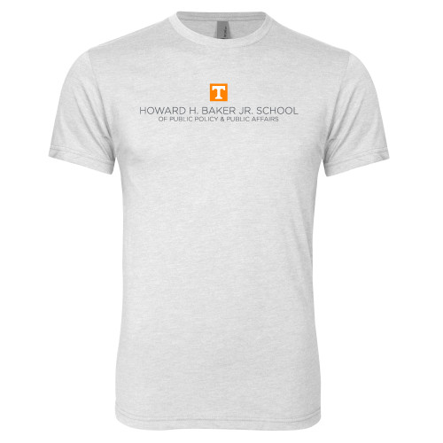  Next Level Heather White Triblend Tee - UTK - Baker School of Public Policy and Public Affairs