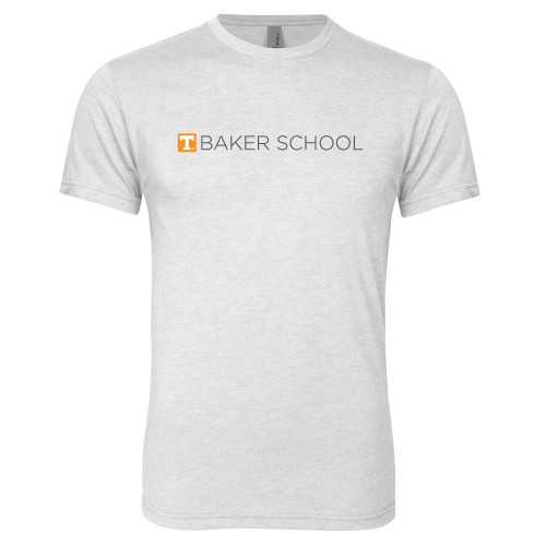  Next Level Heather White Triblend Tee - UTK - Baker School Simplified