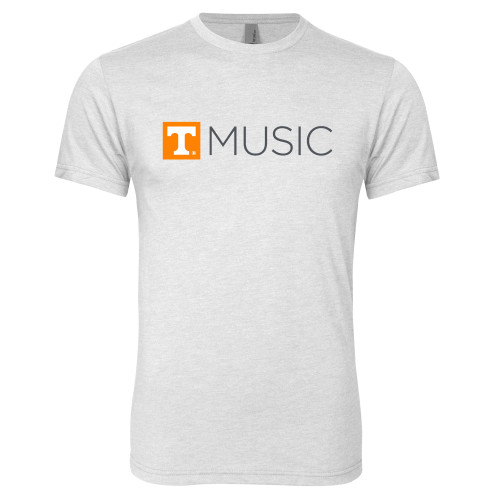  Next Level Heather White Triblend Tee - UT Knoxville Music