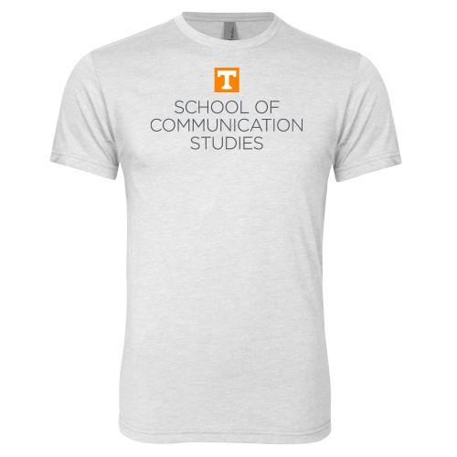 Next Level Heather White Triblend Tee - School of Communication Studies