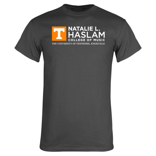  Charcoal T Shirt - Natalie L Haslam College of Music - UTK