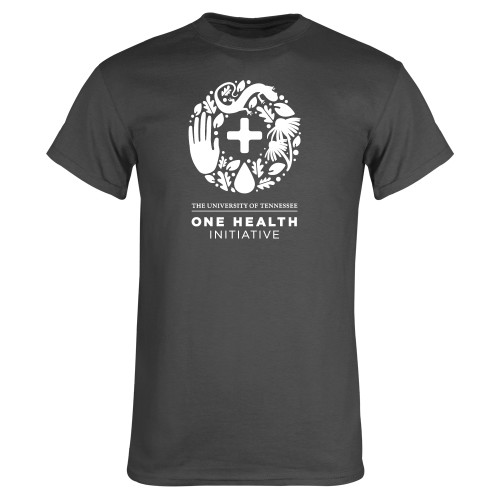  Charcoal T Shirt - One Health Initiative Vertical