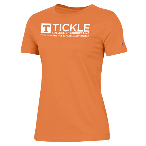  Champion Womens Spirit Orange Tee - TICKLE College of Engineering