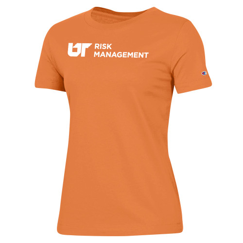  Champion Womens Spirit Orange Tee - Risk Management