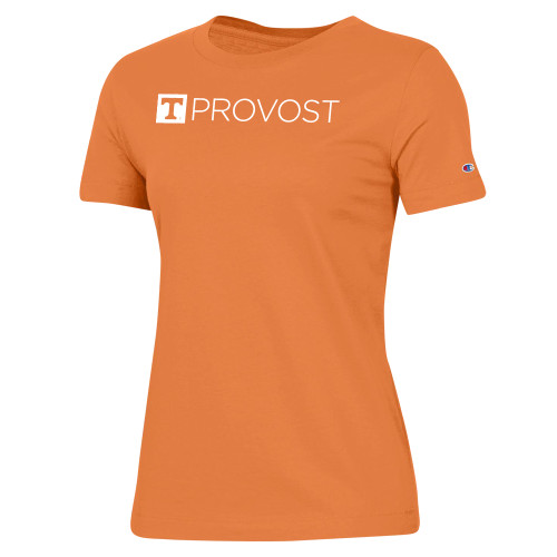  Champion Womens Spirit Orange Tee - Office of Provost One Line