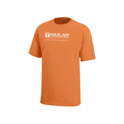  Champion Youth Spirit Orange Short Sleeve Tee - Supply Chain Management Centered logo