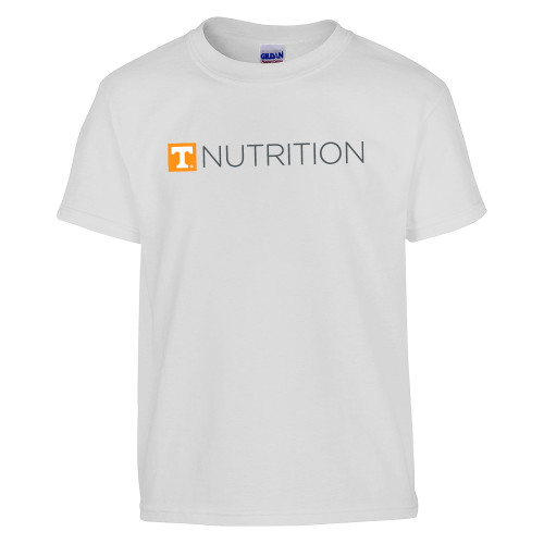  Youth White T Shirt - UTK - Nutrition Simplified