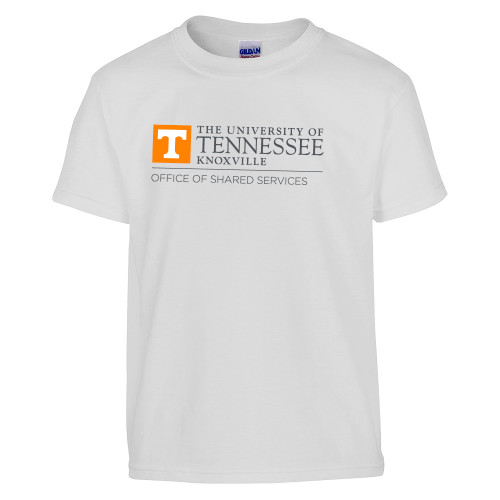  Youth White T Shirt - UTK - Office of Shared Services