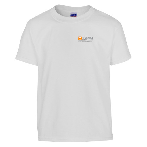  Youth White T Shirt - UTK - Office of Shared Services