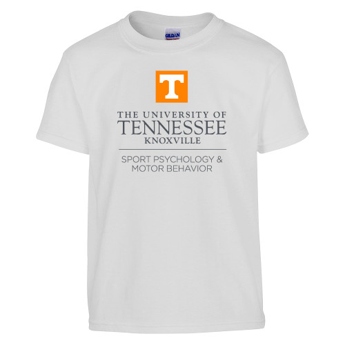  Youth White T Shirt - Sport Psychology and Motor Behavior - UTK