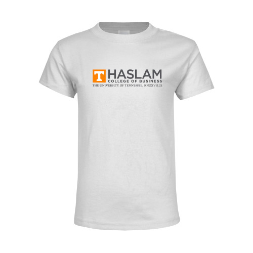  Youth White T Shirt - HASLAM College of Business