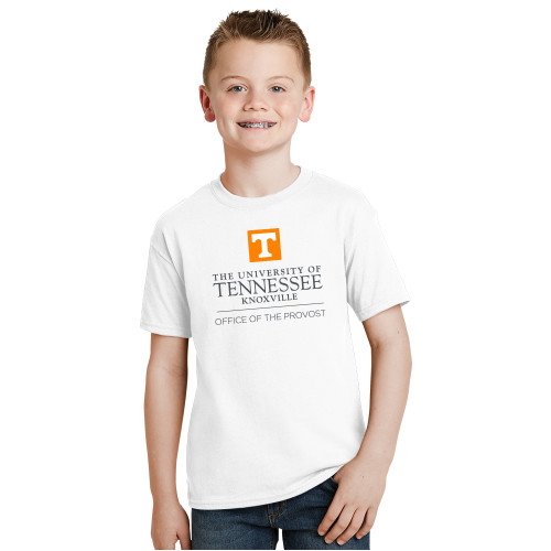  Youth White T Shirt - Office of Provost Centered