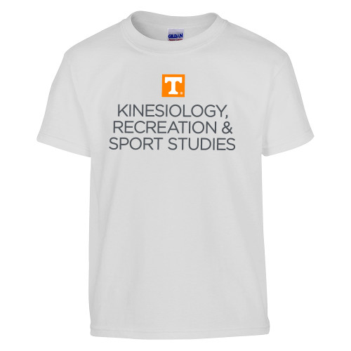  Youth White T Shirt - Kinesiology Recreation and Sport Studies