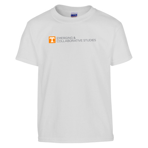  Youth White T Shirt - UT Knoxville Emerging and Collaborative Studies