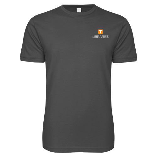  Next Level Charcoal SoftStyle T Shirt - UTK - Libraries Stacked