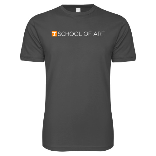  Next Level Charcoal SoftStyle T Shirt - School of Art Horizontal