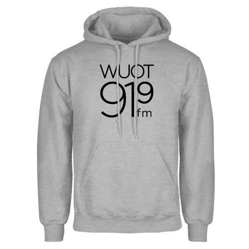  Grey Fleece Hoodie - UT Knoxville WUOT 919fm Square Logo