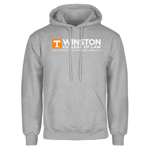  Grey Fleece Hoodie - Winston College of Law - UTK Stacked