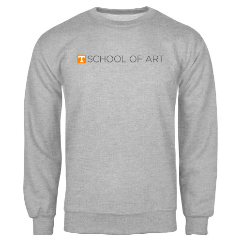  Grey Fleece Crew - School of Art Horizontal