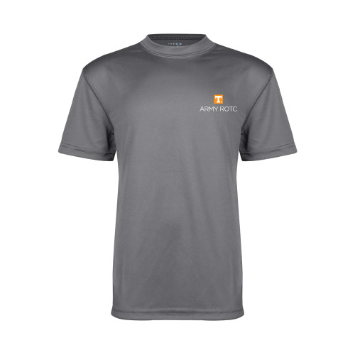  Youth Performance Grey Concrete Tee - UTK - Army ROTC Stacked