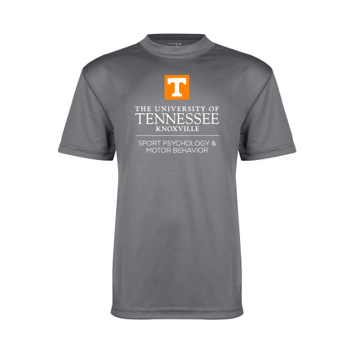  Youth Performance Grey Concrete Tee - Sport Psychology and Motor Behavior - UTK