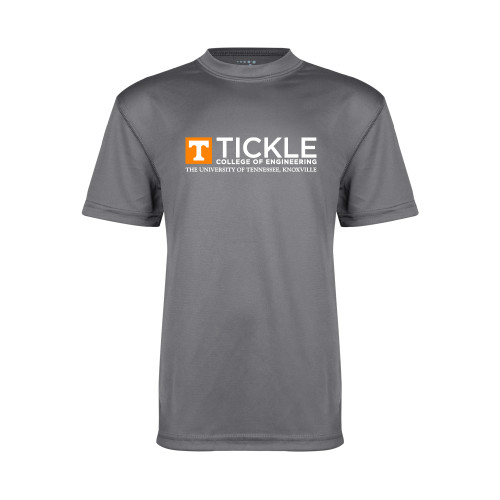  Youth Performance Grey Concrete Tee - TICKLE College of Engineering