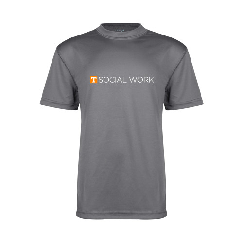  Youth Performance Grey Concrete Tee - Social Work