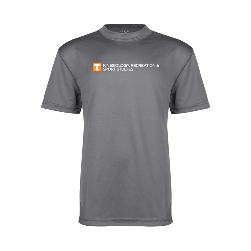  Youth Performance Grey Concrete Tee - Kinesiology Recreation and Sport Studies