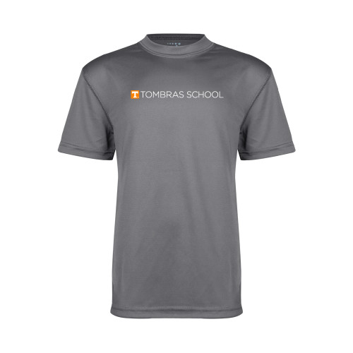  Youth Performance Grey Concrete Tee - Tombras School