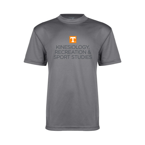  Youth Performance Grey Concrete Tee - Kinesiology Recreation and Sport Studies