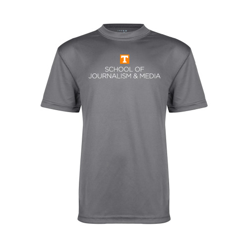  Youth Performance Grey Concrete Tee - UT Knoxville School of Journalism and Media