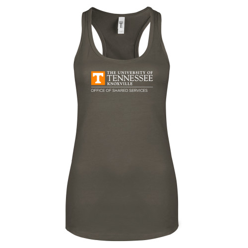  Next Level Womens Charcoal Racerback Tank  - UTK - Office of Shared Services