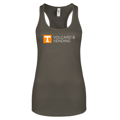  Next Level Womens Charcoal Racerback Tank  - Volcard and Vending